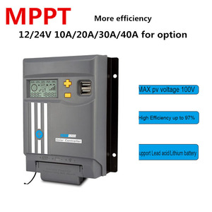 Controller di carica solare MPPT 20A 12V/24V Auto lavoro con Display LCD pannello solare di ricarica della batteria regolatore per la batteria al litio - Product Image 2