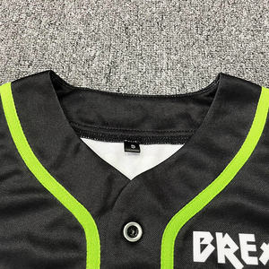 Venta al por mayor personalizado recortado Top mujer béisbol Jersey tinte sublimación impreso opciones de talla grande diseño de la camisa - Product Image 3