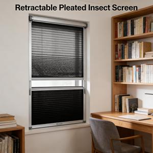 Moustiquaire plissée 18x16 en polyester, installation facile, anti-moustiques et anti-insectes, design moderne et durable pour la maison - Product Image 1