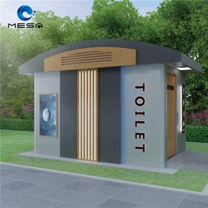 Wc público al aire libre Control inteligente Cabina de inodoro de ducha portátil y contenedor de Ducha - Product Image 3