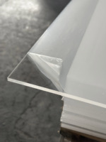 Plaque en acrylique PMMA transparente coulée de 3 mm, 1220 x 2440 mm, service de découpe personnalisable
