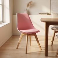 Chaise de bureau et de salle à manger en plastique à dossier tulipe, design nordique moderne, pour la maison et les bureaux de conférence, idéale pour le dropshipping