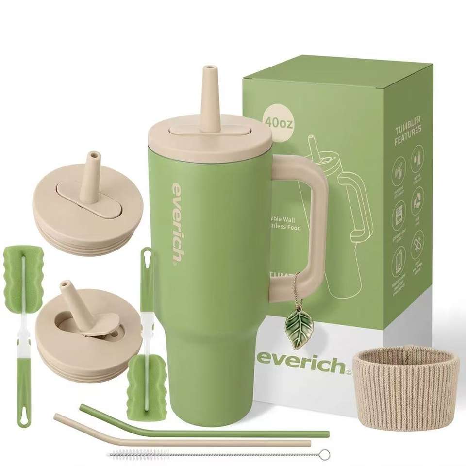 Everich 40oz Eco Friendly 18/8 Stainless Steel Insulated Tumbler with ...