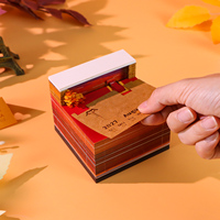 Bloc-notes Calendrier Artistique en Papier Seine Riverside, Paysage Urbain Romantique, Décoration de Bureau Européenne, Cadeau Inspiré des Voyages