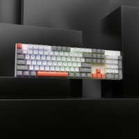 Clavier mécanique filaire OEM ODM 104 touches 1,5 m avec rétroéclairage LED pour bureau et jeux, prend en charge les langues personnalisées