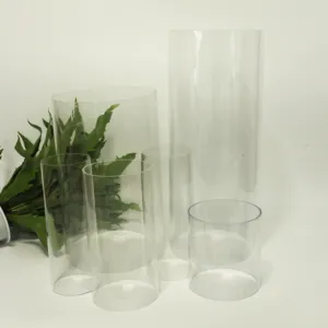 宁易塑方管有机玻璃圆筒透明亚克力圆筒管聚碳酸酯管