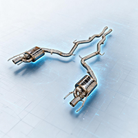 Système d'échappement CSZ avec silencieux à valve et commande à distance, compatible avec Mercedes-Benz W223 S 63 E-Performance 4.0T V8 SS304