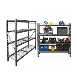 Organisateur à plusieurs niveaux cadre d'empilage de fil réglable résistant jaune pour le carton pliable en métal de garages - Product Image 5