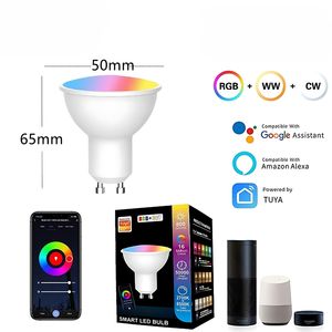 <span class=keywords><strong>Ampoule</strong></span> de plafond intelligente Tuya GU10 <span class=keywords><strong>E14</strong></span> E26 WiFi fonctionne avec <span class=keywords><strong>Alexa</strong></span>, <span class=keywords><strong>ampoule</strong></span> RGB pour l'éclairage intérieur de la maison - Product Image 1