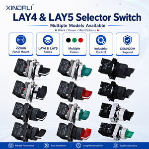 สวิตช์เลือกแบบหมุน 22 มม. XB2 ชนิด LAY4 LAY5 แบบ 2 ตำแหน่ง <span class=keywords><strong>3</strong></span> ตำแหน่ง สำหรับแผงควบคุมอุตสาหกรรม - Product Image 1