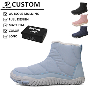 Stivali da neve invernali impermeabili per coppia <span class=keywords><strong>con</strong></span> punta larga impermeabile in cotone caldo foderato alto scarpe sportive da esterno <span class=keywords><strong>uomo</strong></span> e donna - Product Image 2