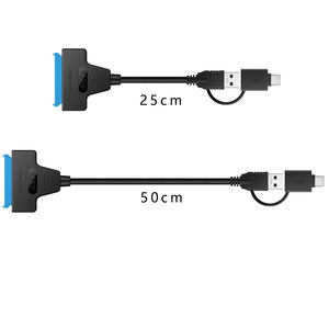 SATA 2-in -1 USB3.0ชนิด C ไดรฟ์ฮาร์ด<span class=keywords><strong>ดิ</strong></span><span class=keywords><strong>ส</strong></span>ก์ไดรฟ์2.5/3.5 "ที่มีโคม<span class=keywords><strong>ไฟ</strong></span> - Product Image 3