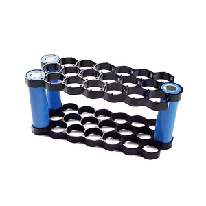 CTD 18650 브래킷 스페이서 리튬 <span class=keywords><strong>18560</strong></span> 트레이 주최자 3x18650 팩 라운드 단일 리튬 벌집 원통형 배터리 셀 홀더 - Product Image 5