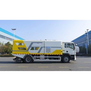 Serbatoio dell'acqua 1cbm 2cbm autocisterna della spazzatura 4 x2 spazzatrice stradale <span class=keywords><strong>lavapavimenti</strong></span> ad alta pressione macchina <span class=keywords><strong>per</strong></span> la pulizia sottovuoto camion Scrubber stradale - Product Image 4