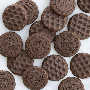 Molde de galleta Manual geométrico, moldes de sello estéreo de plástico, herramientas de repostería para hornear glaseado de suero de leche ondulado Nostalgia Vintage - Product Image 2