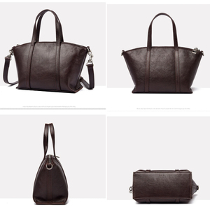 Sac à main pour femme China Gros Fabricant Personnalisé Pratique Quotidien Sac Épaule Cuir Véritable Porte-Documents - Product Image 2