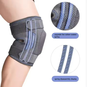 Attelle de Genou Confortable à Charnières avec Bande de Compression pour Réduire les Douleurs Articulaires du Genou, Dotée de Double Stabilisation et de Coussinets en Gel Rotuliens - Product Image 5