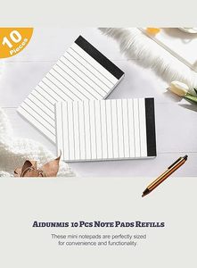 Petits blocs de papier 3x5 avec 30 feuilles par bloc-notes Bloc-notes 80Gsm Bloc-notes de poche pour prendre des notes et des rappels - Product Image 4