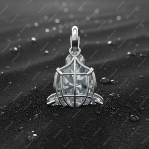 Pendentifs et breloques en argent sterling 925 plaqué or, bijoux fins, certifiés GIA IGI, diamants de laboratoire cultivés 1ct DEF VVS VS, cadeaux - Product Image 1