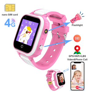 Montre connectée 4G populaire pour enfants avec carte SIM, appel vidéo, étanche IP67, bouton SOS, localisateur, lampe de poche, 7 jeux - Product Image 1