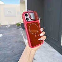 Coque magnétique antichoc avec support d'objectif rabattable et dos mat pour iPhone 18 Pro Max, compatible iPhone 12, 13, 14, 15, 16, 17