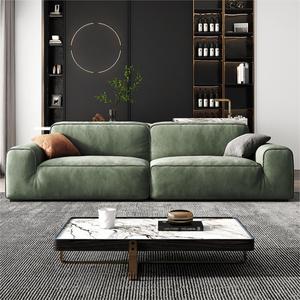 Cream Style Shatu Cube <b>Sofa</b> Italian Cat Claw <b>Fabric</b> Internet Famous Small Apartment Living Room Tech <b>Fabric</b> <b>Sofa</b> Set - Product Image 3