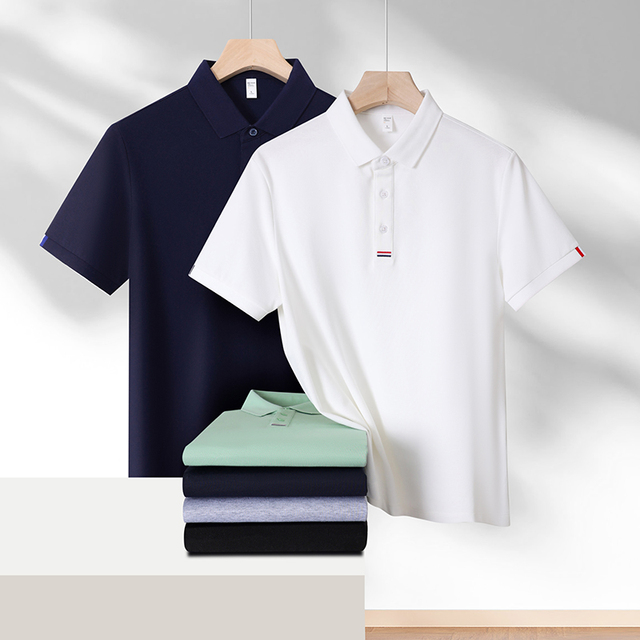 503 Cotton Polyester Spandex 220GSM Breathable Elastic Short Sleeve Unisex Polo Shirt