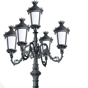 Dawn Retro European Garden Pole <strong>Light</strong> Antique <strong>Street</strong> <strong>Light</strong> For Road Pathway LED Powered Stylish <strong>Vintage</strong> Garden Lighting - Product Image 2