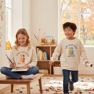 Camiseta Premium Coreana OZKIZ para Niños T04 6-9 Años Primavera/Otoño Moda Infantil Venta al por Mayor Tops para Bebés - Product Image 3