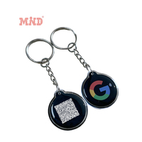 Logo personnalisé QR Code Epoxy RFID NFC Tag Porte-clés Epoxy programmable NFC Collier Tag