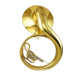 Seasound OEM <span class=keywords><strong>prix</strong></span> d'usine professionnel Sousaphone JYSS6000 BB ton corps en laiton de haute qualité trompette de Surface laquée d'or - Product Image 5