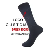 Calcetines de vestir transpirables para hombre, calcetín de negocios personalizado, Color sólido, acepta servicios OEM
