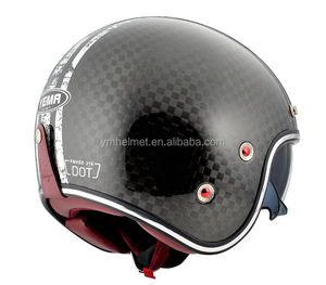 Professionnel personnalisé 3K 5K en fibre de carbone moto moitié aec <span class=keywords><strong>casque</strong></span> <span class=keywords><strong>jet</strong></span> Rétro vintage <span class=keywords><strong>casque</strong></span> avec pic - Product Image 5