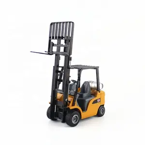 Carro de engenharia de brinquedos modelo fundido, empilhadeira multifuncional modelo 1:25 para crianças, carro de brinquedo