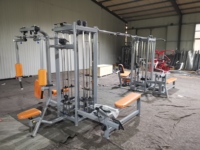 Machine de musculation multifonctionnelle 8 stations pour entraînement complet du corps et renforcement musculaire