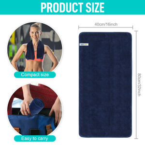 <span class=keywords><strong>Serviette</strong></span> de sport en microfibre personnalisable avec logo, <span class=keywords><strong>serviette</strong></span> promotionnelle personnalisée pour la salle de sport, le yoga et les activités de plein air - Product Image 2