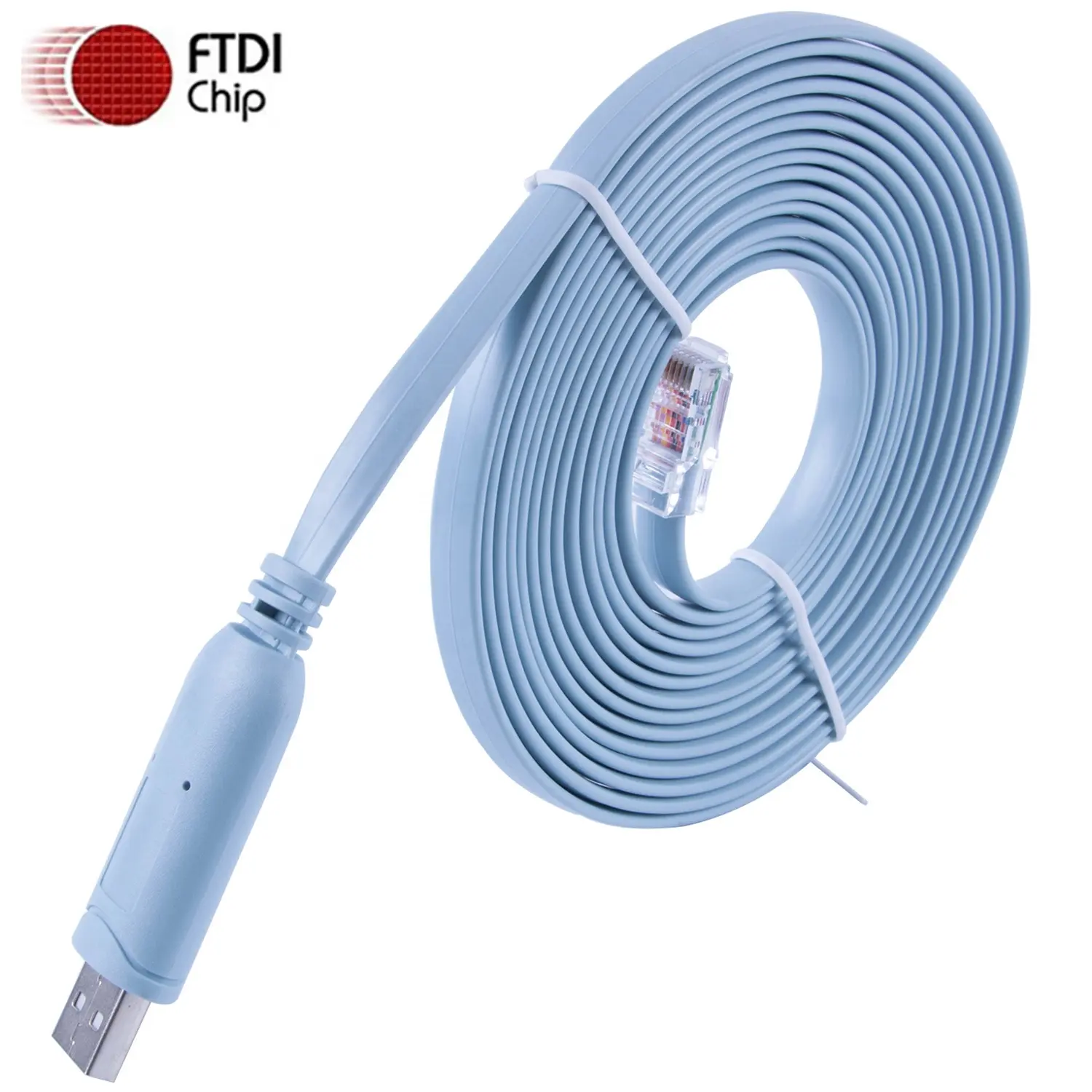 Fiio — câble série FTDI windows 10 USB RS232 vers RJ45 mâle, puce, à l'intérieur, pour routeur, industriel