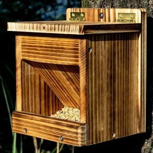 Nid d'oiseau en bois <span class=keywords><strong>unique</strong></span> fait à la main en plein air maison décorative nichoir/mangeoire pour les propriétaires d'animaux domestiques - Product Image 3