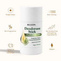 Déodorant naturel pour femmes sans aluminium, contrôle des odeurs des pieds, des cuisses, du torse et des aisselles, stick déodorant