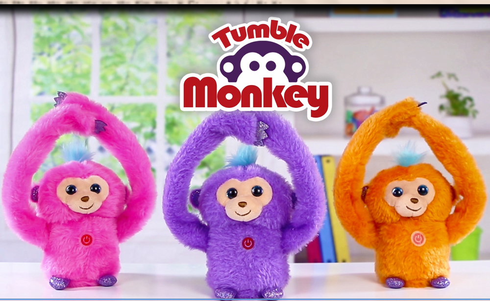 Just Play Peluche interattivo FurReal Peanut the Playful Monkey, scimmia peluche con suoni da 38 cm, giocattoli per bambini dai 4 anni