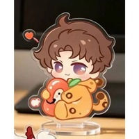 Cartoon Love and Deepspace Cute Sylus Rafayel Xavier Zayne Caleb Q-version Acrylic Standee Signboard Plaque Décorative Porte-clés