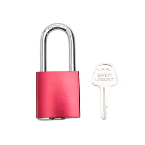 Lucchetto in Alluminio Rosso Elecpopular con Chiave Unica, Materiale in Acciaio, Impermeabile, a Prezzo Conveniente per Bloccaggio Sicuro - Product Image 1