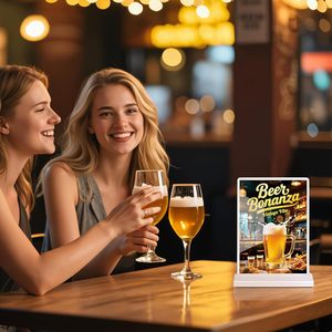 Adjustable Brightness USB Charging A4 Desktop LED Logo Stand <b>Advertising</b> <b>Light</b> <b>Box</b> Sign for restaurants bars shops hotels events - Product Image 4