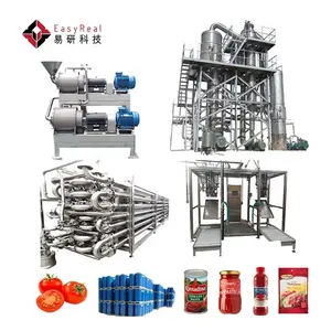 Çok fonksiyonlu ketçap sosu işleme üretim tesisi ile konsantre domates püresi makineleri ile en iyi fiyat
