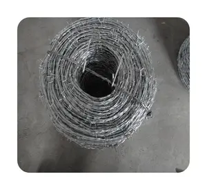 25kg per roll barbed iron wire mesh galvanized barbed wire 14 gauge barbed wire price