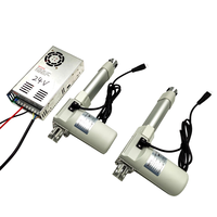 Actionneur linéaire électrique solaire robuste 100 mm 4000N DC 12V, actionneur 24V