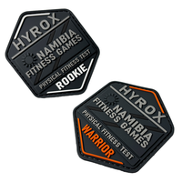 Badge en caoutchouc PVC personnalisé OEM ODM, découpé sur mesure, durable, gaufré, pour équipements de plein air, vêtements de sport et équipes