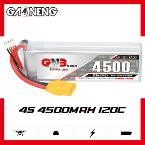 แบตเตอรี่ GAONENG GNB 4500mah 4S 14.8V 120C 240C XT90 RC LiPo สำหรับรถบังคับวิทยุ เรือบังคับวิทยุ ของเล่นบังคับวิทยุ รถทรั๊กกี้ HPI 4WD มอนสเตอร์ - Product Image 2