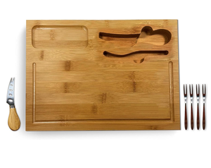 Набор из нержавеющей стали, тарелка для сыра, сервировочный поднос с набором ножей - Product Image 1