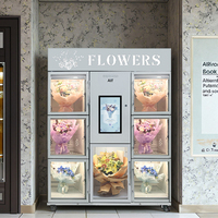 AIT Distributeur automatique de fleurs fraîches à grande grille, refroidi par air, petite unité sans pilote en libre-service